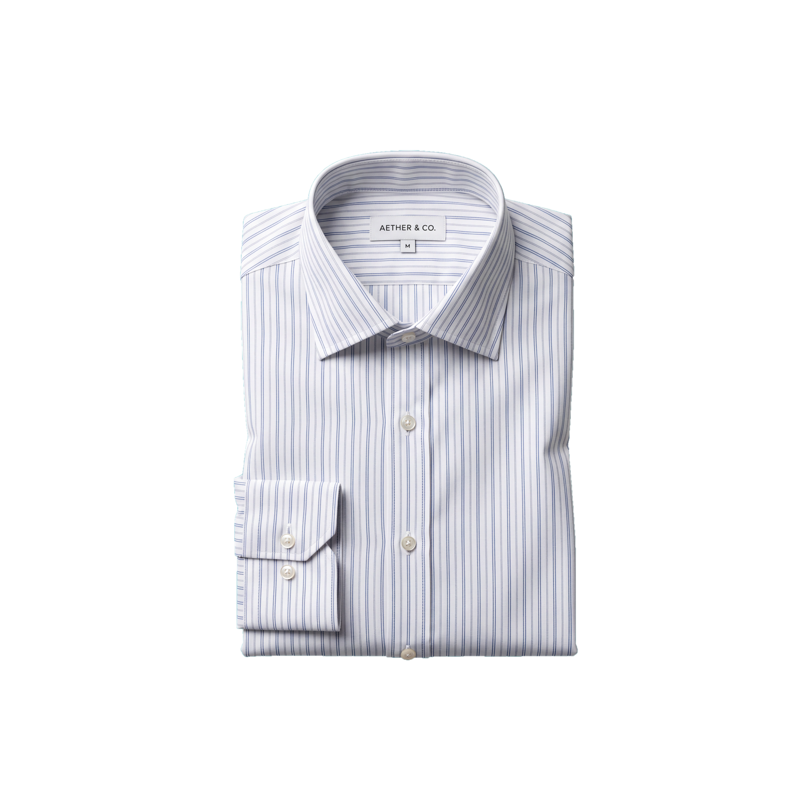 JustGetDeal Clothing and Apparel Deals category icon featuring a folded light blue striped mens dress shirt