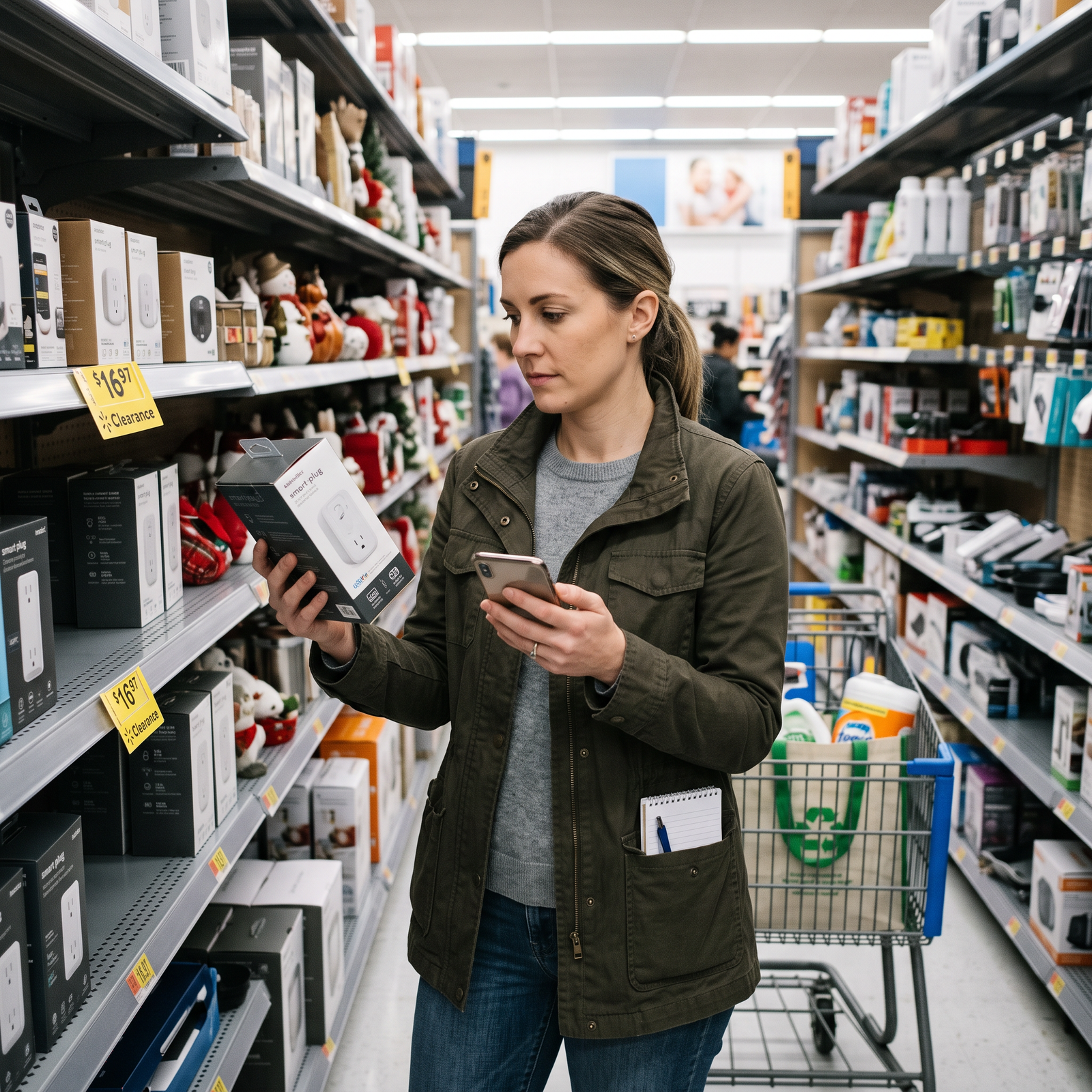 Using the Walmart app to compare prices and find savings